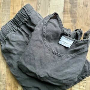 Parachute Charcoal Linen PJ Set Small